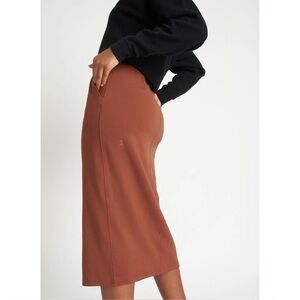 Kit & Ace Size 8 Serenity Knit Skirt - Cinnamon